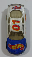 Rare HTF 1997 Hot Wheels Nascar #01 "Thunder Roller" White Die Cast Toy Race Car Vehicle