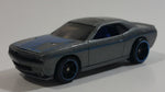 2009 Hot Wheels Muscle Mania '08 Dodge Challenger SRT8 Metalflake Dark Grey Die Cast Toy Car Vehicle