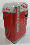 Coca-Cola Drink Coca-Cola In Bottles Refrigerator Vending Machine Shaped Tin Metal Container