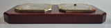 Vintage Taylor Wood Case Hygrometer and Barometer Weather Station Made in Japan
