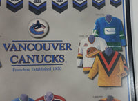 NHL Ice Hockey Vancouver Canucks Team Jersey and Arena History 10 3/4" x 13 1/4" Hardboard Wall Plaque