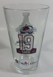 NHL Molson Canadian The Alumni 2001 Colorado Avalanche Stanley Cup Champions #19 Joe Sakic 5 3/4" Tall Glass Beer Cup