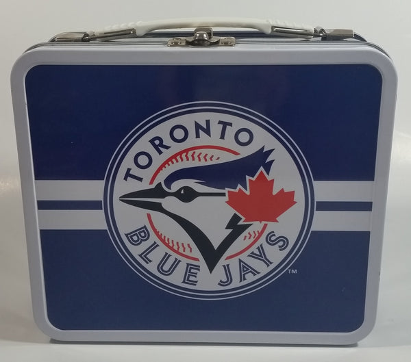 MLB Baseball Team Toronto Blue Jays "Ace" #00 Mascot Themed Blue Tin Metal Lunch Box