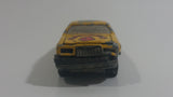 Vintage Majorette Ford Thunderbird No. 217 Yellow Gambler #4 Die Cast Toy Car Vehicle With Opening Hood 1/67 Scale