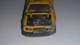 Vintage Majorette Ford Thunderbird No. 217 Yellow Gambler #4 Die Cast Toy Car Vehicle With Opening Hood 1/67 Scale