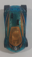 2009 Hot Wheels Tire Tread Raceway Vandetta Blue #9 Die Cast Toy Car Vehicle