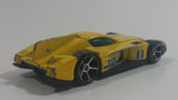 2009 Hot Wheels Track Legends Formul8r Yellow Die Cast Toy Car Vehicle