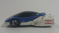 1996 Hot Wheels Space Agency HWSA Alien White & Blue Die Cast Toy Car Planetary Exploration Vehicle