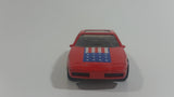 1987 Hot Wheels The Hot Ones Pontiac Fiero 2M4 Red Die Cast Toy Sports Car Vehicle - GHO