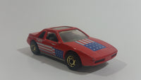 1987 Hot Wheels The Hot Ones Pontiac Fiero 2M4 Red Die Cast Toy Sports Car Vehicle - GHO