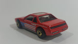 1987 Hot Wheels The Hot Ones Pontiac Fiero 2M4 Red Die Cast Toy Sports Car Vehicle - GHO