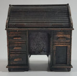 Vintage 1975 Durham Industries Holly Hobbie "Old Fashioned Collectors Miniatures" No. 11 Die Cast Metal Antique Roll Top Desk That Opens