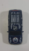 2006 Upper Deck Luxury Ride Series Limited Edition NHL Edmonton Oilers Ice Hockey Team Cadillac Escalade 1/64 Scale Dark Blue and Gold Die Cast Toy Car Vehicle with Rubber Tires