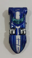 2018 Hot Wheels Exotics Twin Mill Metalflake Blue Die Cast Toy Car Vehicle