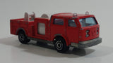 Vintage Majorette Pompier Fire Ladder Truck No. 207 Red 1/100 Scale Die Cast Toy Car Firefighting Rescue Emergency Vehicle
