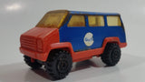 Vintage 1978 Tonka Scramblers Gulf Delivery Van Blue and Orange Pressed Steel Toy Car Vehicle