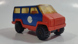 Vintage 1978 Tonka Scramblers Gulf Delivery Van Blue and Orange Pressed Steel Toy Car Vehicle