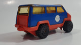 Vintage 1978 Tonka Scramblers Gulf Delivery Van Blue and Orange Pressed Steel Toy Car Vehicle