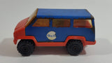 Vintage 1978 Tonka Scramblers Gulf Delivery Van Blue and Orange Pressed Steel Toy Car Vehicle