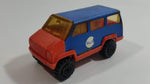 Vintage 1978 Tonka Scramblers Gulf Delivery Van Blue and Orange Pressed Steel Toy Car Vehicle