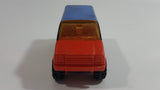 Vintage 1978 Tonka Scramblers Gulf Delivery Van Blue and Orange Pressed Steel Toy Car Vehicle