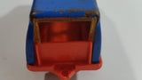 Vintage 1978 Tonka Scramblers Gulf Delivery Van Blue and Orange Pressed Steel Toy Car Vehicle