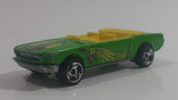 2000 Hot Wheels '65 Mustang Convertible Classic Rock Lime Green Die Cast Toy Car Vehicle