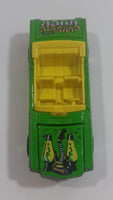 2000 Hot Wheels '65 Mustang Convertible Classic Rock Lime Green Die Cast Toy Car Vehicle