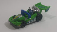 2014 Hot Wheels Race Track Aces Let's Go Bright Green Die Cast Toy Car Go Kart Vehicle