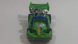 2014 Hot Wheels Race Track Aces Let's Go Bright Green Die Cast Toy Car Go Kart Vehicle