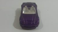 2010 Hot Wheels Corvette C6 Convertible Metallic Purple Die Cast Toy Car Vehicle