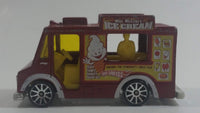 2009 Hot Wheels HW City Works Good Humor Truck "Mike McCone's Ice Cream" Dark Red Catering Food Truck Die Cast Toy Car Vehicle