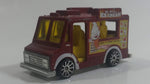 2009 Hot Wheels HW City Works Good Humor Truck "Mike McCone's Ice Cream" Dark Red Catering Food Truck Die Cast Toy Car Vehicle