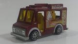 2009 Hot Wheels HW City Works Good Humor Truck "Mike McCone's Ice Cream" Dark Red Catering Food Truck Die Cast Toy Car Vehicle