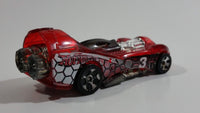 2001 Hot Wheels Power Rocket Clear Red Die Cast Toy Fantasy Race Car Vehicle