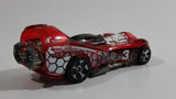 2001 Hot Wheels Power Rocket Clear Red Die Cast Toy Fantasy Race Car Vehicle