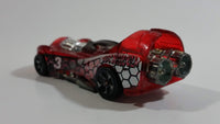 2001 Hot Wheels Power Rocket Clear Red Die Cast Toy Fantasy Race Car Vehicle