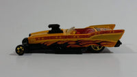 2003 Hot Wheels Tiki Blasters '57 Roadster Yellow Orange Die Cast Toy Car Vehicle