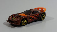 2003 Hot Wheels Flamin' Hot Wheels Callaway C7 Metalflake Copper Die Cast Toy Car Vehicle