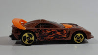 2003 Hot Wheels Flamin' Hot Wheels Callaway C7 Metalflake Copper Die Cast Toy Car Vehicle