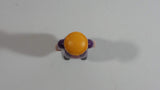 Vintage 1986 Geobra Playmobil Blonde Haired Girl Woman Grey Bottoms Purple and Pink Top 3" Tall Toy Figure