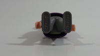 Vintage 1986 Geobra Playmobil Blonde Haired Girl Woman Grey Bottoms Purple and Pink Top 3" Tall Toy Figure