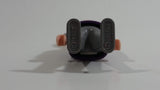 Vintage 1986 Geobra Playmobil Blonde Haired Girl Woman Grey Bottoms Purple and Pink Top 3" Tall Toy Figure