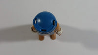 Vintage 1974 Geobra Playmobil White Haired Native American Indian Man Brown Bottoms Brown Top with White Cuffs, Grey Hide Cape, Blue Hat 3" Tall Toy Figure