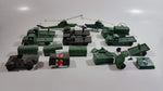 Vintage Blue-Box Toys Mixed Vehicles Helicopters, Trucks, and Truck Canopies Made in Hong Kong - Lot of 9 with Parts