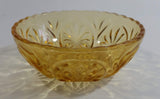 Vintage Yellow Orange 4 3/8" Depression Glass Nut Candy Dish