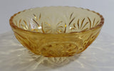 Vintage Yellow Orange 4 3/8" Depression Glass Nut Candy Dish