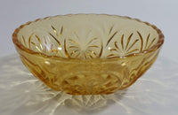 Vintage Yellow Orange 4 3/8" Depression Glass Nut Candy Dish