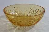 Vintage Yellow Orange 4 3/8" Depression Glass Nut Candy Dish