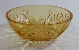 Vintage Yellow Orange 4 3/8" Depression Glass Nut Candy Dish